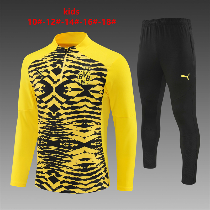 Kids Dortmund 24/25 Tracksuit - Yellow/Black